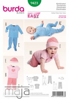 Baby Shirt - Hose - Mütze