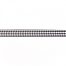 Vichy-Karo-Band 15mm schwarz